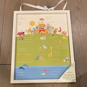 Hallmark baby’s first year memory print